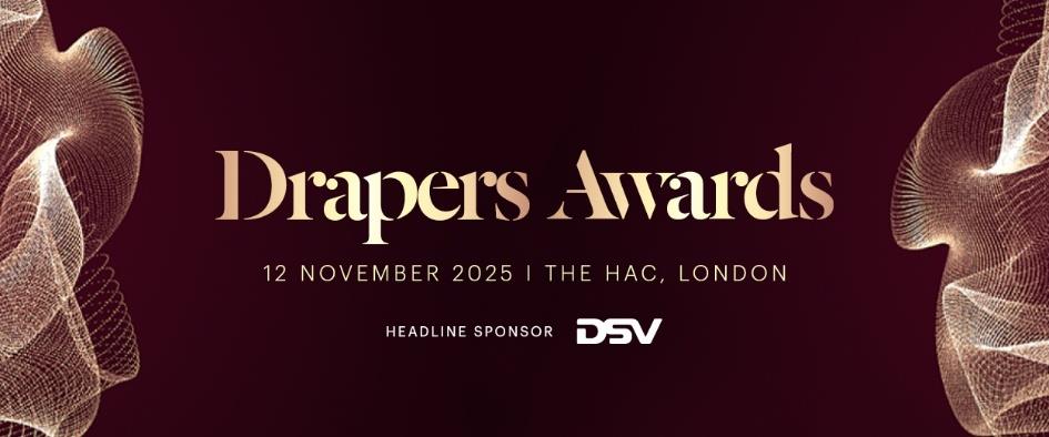 Drapers Awards 12 November 2025, The HAC, London Headline sponson DSV